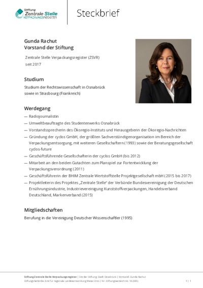 Beim Anklicken öffnet sich die PDF Steckbrief Gunda Rachut in einem neuen Fenster. 