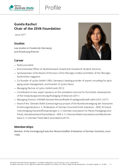 Click to open the PDF: Gunda Rachut profile in a new window.