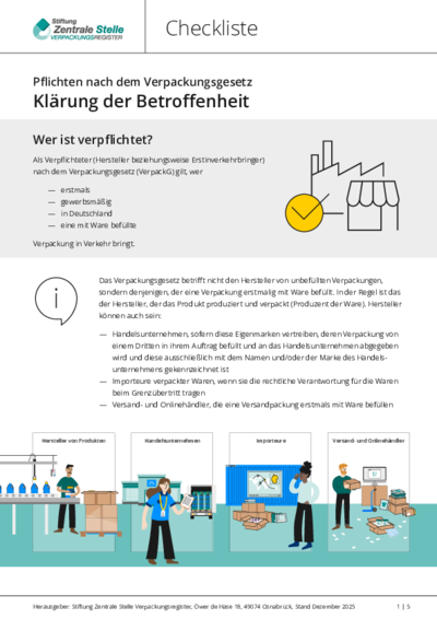 Beim Anklicken öffnet sich die PDF Checkliste: Klärung der Betroffenheit in einem neuen Fenster.